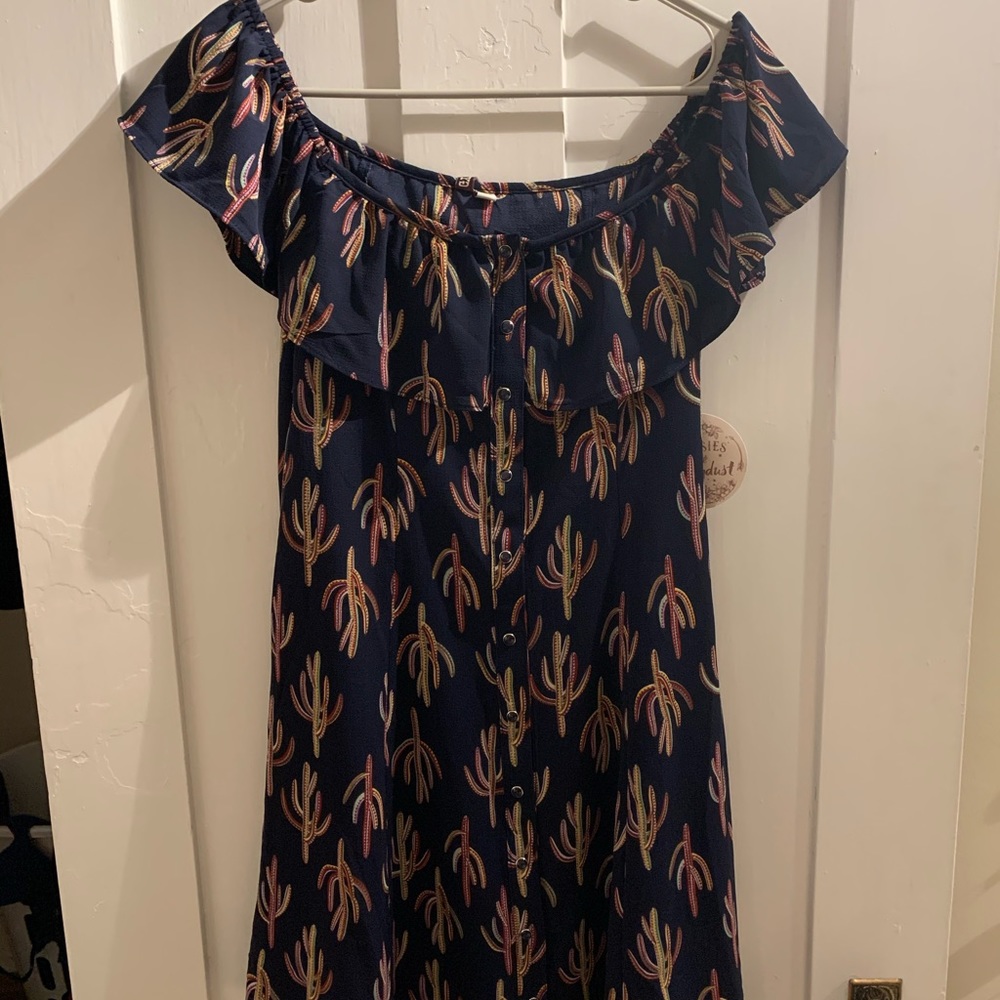 Off the shoulder cactus dress